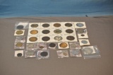 COLLECTION OF TOKENS & FOREIGN MONEY
