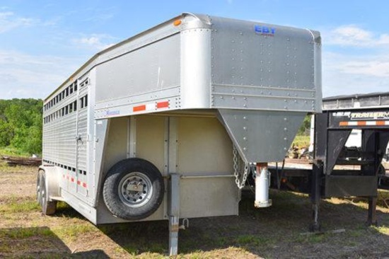 2008 Eby 20' x 7' alum. livestock trailer