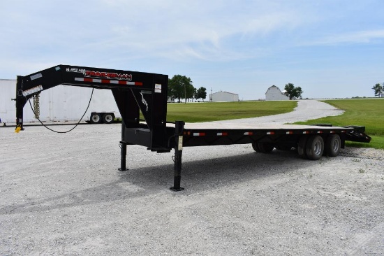 2012 Trailerman 30' gooseneck flatbed trailer