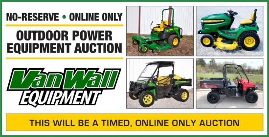 Online Only Outdoor Power Equipment Auction