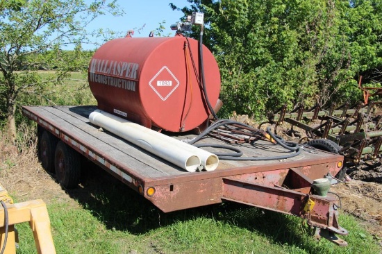 Shop Built 8' 6" x 16' tandem axle trailer