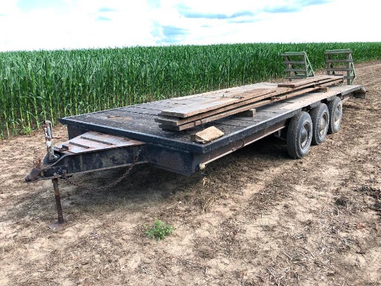 Shop Built 22' flatbed trailer