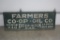 Farmers Co-Op Oil Co. Wooden sign
