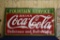 Coca Cola Fountain Servicen Porcelain sign