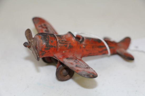 4" Kilgore cast iron airplane