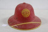 Massey Harris straw pith hat
