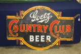 Goetz Country Club Beer Porcelain sign