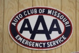 Auto Club of Missouri Porcelain Sign