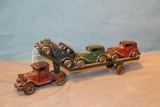 Austin truck and trailer w/3 cars