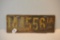NO DATE EARLY IOWA LICENSE PLATE