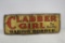 Clabber Girl vintage tin sign in rough condition