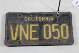 (4) CA black plate license plates
