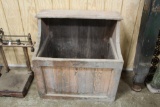 Primitive wooden bin