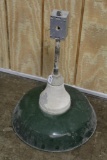 Antique porcelain gas station style lamp shade