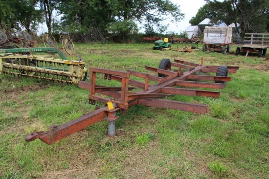 6 place bumper hitch bale trailer