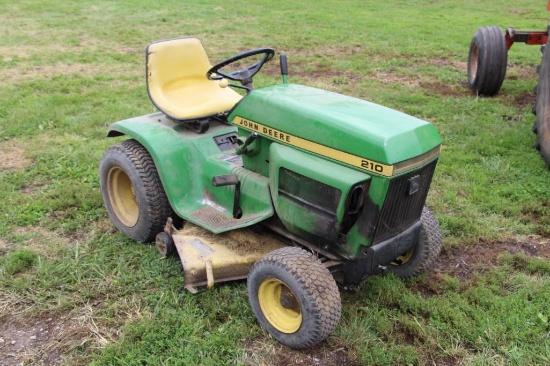 John Deere 210 riding lawn mower