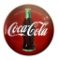 Coca-Cola button sign