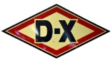 D-X diamond shaped sign