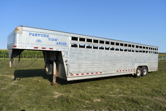 2006 Eby 8'x 30' aluminum gooseneck livestock trailer
