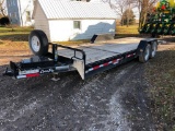 2014 Corn Pro bumper hitch flatbed trailer