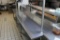 Commercial stainless prep table w/pan rack