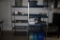 (2) rubber coated commercial shelving