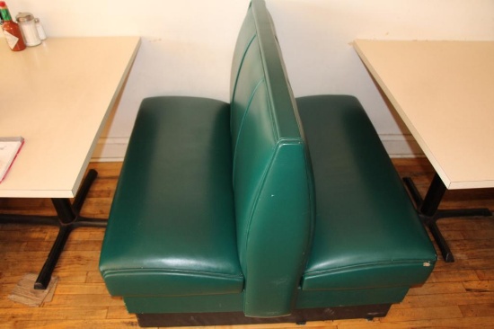 44" wide double sided restaurant styled booth seat