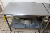 Stainless prep table