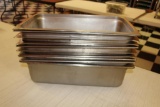 (10) Stainless 18-8 steamer pans