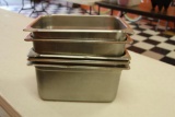 (5) Seco-Ware 10 quart steamer pans