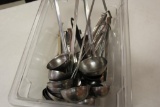 Tote of various sized ladles