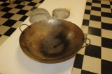 Large Wok and hand held strainers