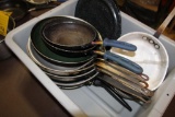 Tote of pots and pans