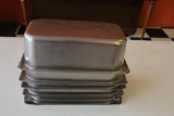 (6) Commercial stainless steamer or cold bar inserts