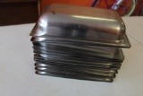 (14) Commercial stainless steamer or cold bar inserts