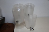 (3) plastic beverage dispensers