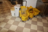(3) Rubbermaid mop buckets