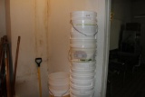 Large quantity of food grade buckets