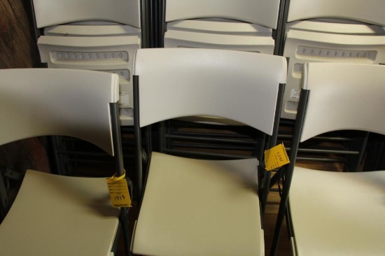 (20) Lifetime poly folding chairs