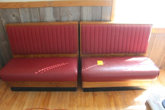 (2) 42" single sided booth seats