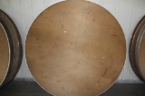 (4) 6' diameter wooden tables