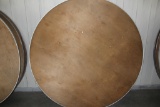 (4) 6' diameter wooden tables