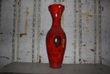 Mexican styled clay flower vase