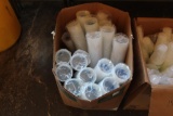 (2) large boxes of disposable glasses