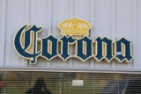 Corona Styrofoam sign