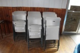 (26) Lifetime Poly folding chairs