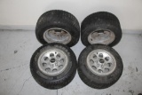 (4) Kenda 205/50R10 golf cart tires and rims