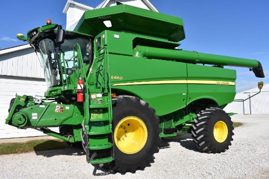 2015 John Deere S660 2wd combine