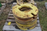 (9) John Deere wheel weights