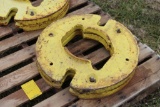 (2) John Deere rear wheel weights